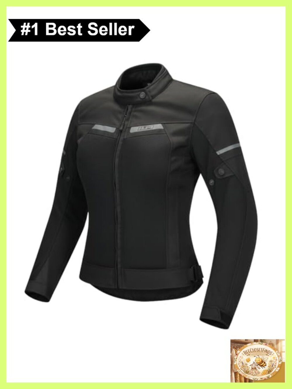 Women's Motorcycle Jacket with Armor CE Moto All Season